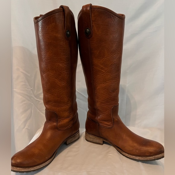 Frye Melissa double sole Lug pull on ridding boot - Picture 5 of 7